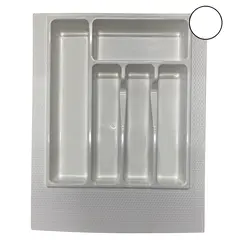 Лоток 400 мм белый, ПП, без насечек (Лоток 400 бел)