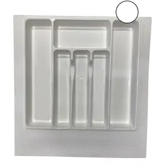 Лоток 500-550 мм белый, ПП, насечки с обратной стороны (Лоток 500-550 бел)