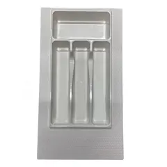 Лоток 300-350 мм серый, ПП, насечки с обратной стороны (Лоток 300-350 сер)