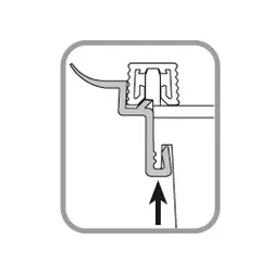 9060.50.51866 Уплотнитель В (480 мм / 4-8 мм) серый Cuisio Ninka
