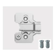 896-0KC4-981 Планка для петли 896, высота 4 мм, крестовая с винтами 6,3мм, 3D регулировка