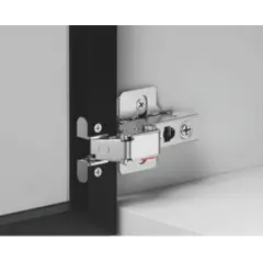 896-0T52-981 Петля 896 с регулировкой доводчика, для алю. профиля, Вкладная, 28мм, Черный