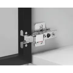 896-0T50-981 Петля 896 с регулировкой доводчика, для алю. профиля, Полунакладная, 28мм, Черный