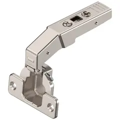 78T9550.83 Петля Clip top под фальшпанель 83°, вкладная,  без пружины, чашка петли: на шурупы, никель