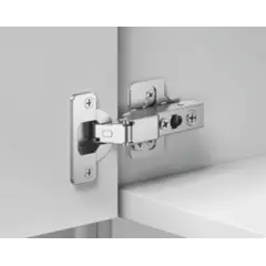 896-0674-981 Петля 896 без пружины, Полунакладная, 48мм, Черный