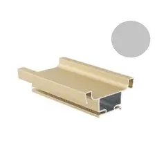 Профиль вертикальный промежуточный, алюм. анодированный с брашировкой 4700мм арт.PR.03.7717.02.AL