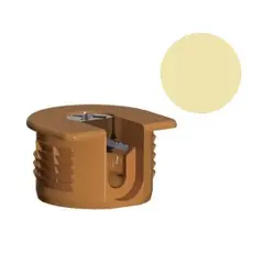 172-6383-823-44201-1001 Стяжка полкодержатель, Д20, для плиты 16мм, уст. сверху, магнолия