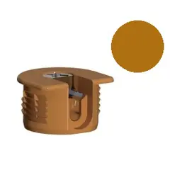 172-6387-823-44202-1011 Стяжка полкодержатель, Д20, для плиты 18мм, уст. сверху, тик