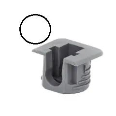 ФД15Б Полкодержатель с фиксацией, флиппер, белый