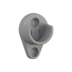 ШКБ-250 Штангодержатель для круглой трубы d=25 мм, белый