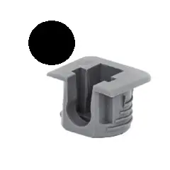 ФД15Ч Полкодержатель с фиксацией, флиппер, черный