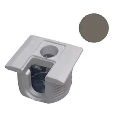 172-6973-900 Стяжка полкодержатель, Д20, для плиты 16мм, уст. сверху и сбоку, серо-бежевый