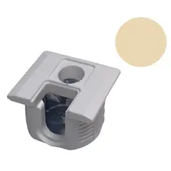 172-6973-823 Стяжка полкодержатель, Д20, для плиты 16мм, уст. сверху и сбоку, магнолия