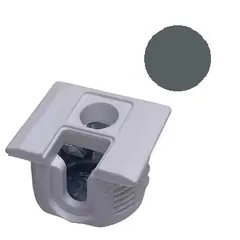 172-6975-383 Стяжка полкодержатель, Д20, для плиты 16мм, уст. сверху, темно-серый