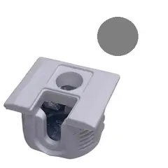 172-6973-861 Стяжка полкодержатель, Д20, для плиты 16мм, уст. сверху, серебро