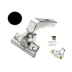 Петля мебельная Titus T-Type Noir Glissando для фальшпанели с доводчиком 110/48/17 мм и cистемой ускоренной сборки Easy-fix Арт: 701-0D32-650-00