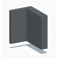 Заглушка навеса 345, пром упаковка, сталь, черный арт.345-448000-COVM-981