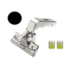 Петля мебельная Titus T-Type Noir Glissando для фальшпанели с доводчиком 110/45/17 мм для машинной установки. Арт: 701-0D36-650-00