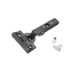 Петля мебельная Titus T-Type Noir Glissando 90 градусов с доводчиком 110/48/0 мм и cистемой ускоренной сборки Easy-fix арт.701-0AS4-668-00