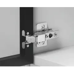 Петля 896 без пружины, для алю. профиля, Полунакладная, 28мм, Черный никель арт.896-0T53-981