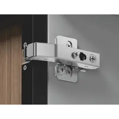 Петля 896 с доводчиком, для алю. профиля, фальшпанель, 28мм, Черный никель арт.896-0T78-981