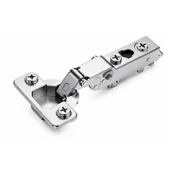 Петля 896 с регулировкой доводчика, Полунакладная, 48мм, чашка с винтами, Никель арт.896-0CS2-733