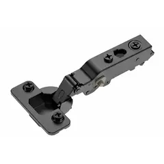 Петля 896 с регулировкой доводчика, Накладная, 48мм, чашка с винтами, Черный никель арт.896-0AS2-981