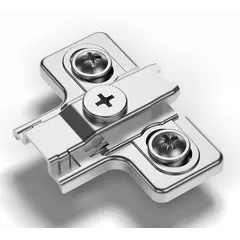 Планка для петли 896, высота 4 мм, крестовая с винтами 6,3мм, 3D регулировка арт.896-0KC4-733