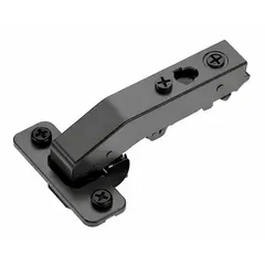 Петля 896 с доводчиком, Фальшпанель, 48мм, чашка с винтами, Черный никель арт.896-0A92-981