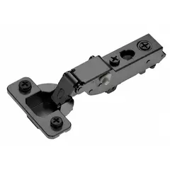 Петля 896 с регулировкой доводчика, Полунакладная, 52мм, чашка с винтами, Черный никель арт.896-0CP2-981