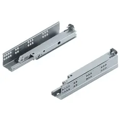 Направляющие TANDEM BLUMOTION полное выдвижение, 30 кг, 270 мм, для панели 17-19 мм, под замки, левая/правая арт.560F2700B