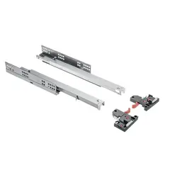 Направляющие скрытого монтажа ГТВ с доводчиком, 3D 400мм PB-3D0SHX18-400-H