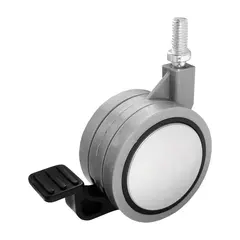 Опора колесная ОК60мм со штыр М8, с тор м/х(ОКП61М.Х/Т)