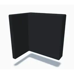 Заглушка навеса 345, пром упаковка, пластик, черный арт.345-448000-COVP-835