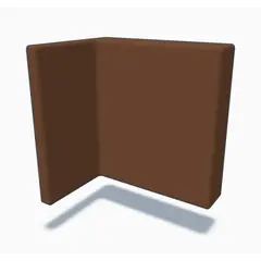 Заглушка навеса 345, пром упаковка, пластик, коричневый арт.345-448000-COVP-831