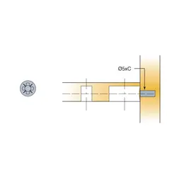 Дюбель мебельный Titus System 6 Quickfit-Expando 5х8 мм. Арт: 006402-885-300
