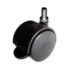 Опора колесная ОК 1 серая со штырем с Торм. (ОКП51Т)