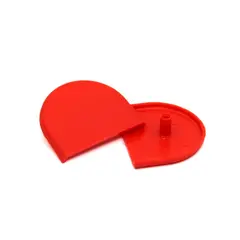 Заглушка мебельная эксцентрика Titus D25 красная. Арт: 7463 RD