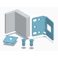 Навес 345, компл. 1шт навес, 1шт планка, 1 шт заглушка, 2шт винт, сталь и пластик, хром арт.345-448000-K1-CR