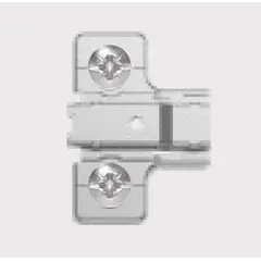 Планка для петли 896, высота 2 мм, крестовая с винтами 6,3мм арт.896-0NC2-733