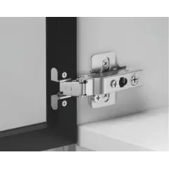 Петля 896 без пружины, для алю. профиля, Накладная, 28мм, с винтами, Черный никель арт.896-0T41-981