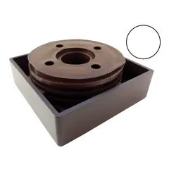 Опора квадратная регулируемая ОРК-18 09 белая