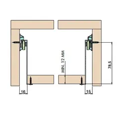 Метабокс METAL BOX ECO 85х500 мм, белый арт.7086.500.01