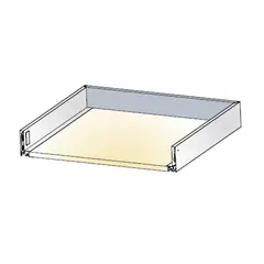 Стенка задняя стальная для ящиков Tekform Slimline DW70 300мм, панель 18 мм, белый арт.655-7L30-150-00