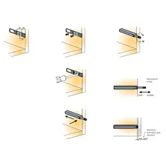 Толкатель Push Latch S3, в корпусе с планкой, антрацит арт.915-9277-383-00