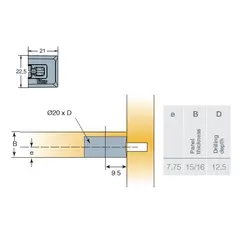 Эксцентрик SYSTEM 6 Wedgefix screw-in 16 мм, коричневый арт.006619-831-001
