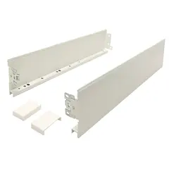 Боковые стенки ящика для направляющих CUBO, 400 мм, h=88 мм, белый арт.681-1400-9010