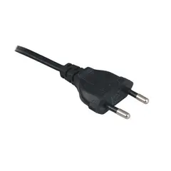 Провод с вилкой 5м 2x0,75mm2 черный  арт.PRZ-5M-2x0,75-CZARNY