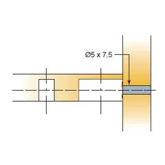 Дюбель мебельный Titus System 6 Quickfit-Expando d5х7,5 мм. Арт: 006479-880-001