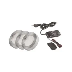 ZOVALD-3P-SD-NU-V02W Комплект светильник LED OVAL (3 шт + блок питания) 4000К 14W, алюм. матовый